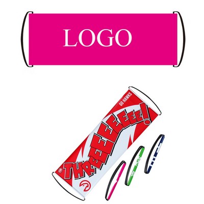 PET Retractable Handheld Flag