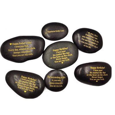 Mother's Day Engraved Rock Gift for Father