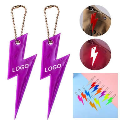PVC Reflective Pendant Keychain