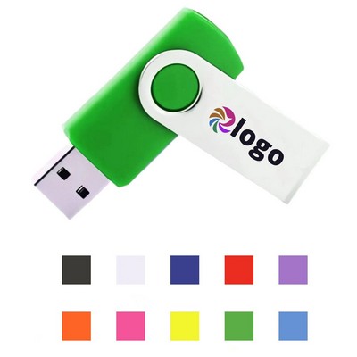 8GB Full Color Swivel USB Flash Drive