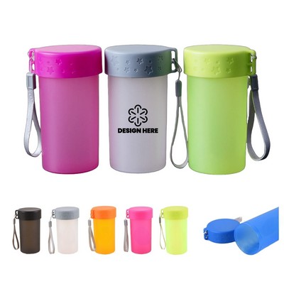 10Oz Plastic Cup With Lanyard
