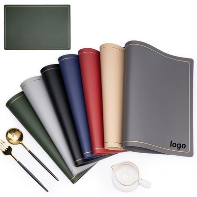 Nordic Style PU Leather Heat-Resistant Dining Placemat