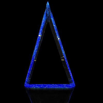 Diamond Bevel Triangle Award - L
