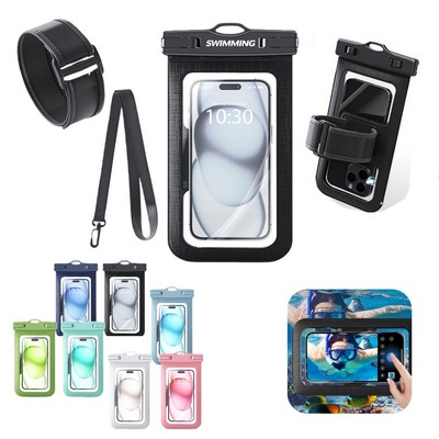 Waterproof Mobile Phone Pouch Case Bag with Lanyard
