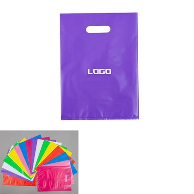 Die Cut Handle Plastic Bag with Custom Print