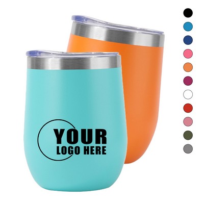 12oz Insulated Vacuum Egg Tumbler 304 Stainless Steel