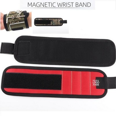 3-Row Magnetic Wristband for Nails and Screws