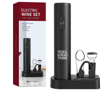 Battery Operated Electric Wine Opener Set