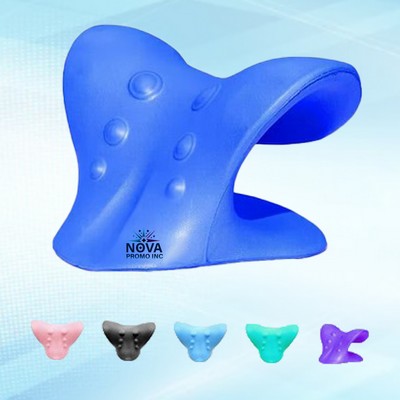 Neck and Shoulder Chiropractic Pillow for Targeted Relaxation and Pain Relief Support
