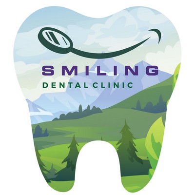 4" Custom Tooth Vinyl Decals