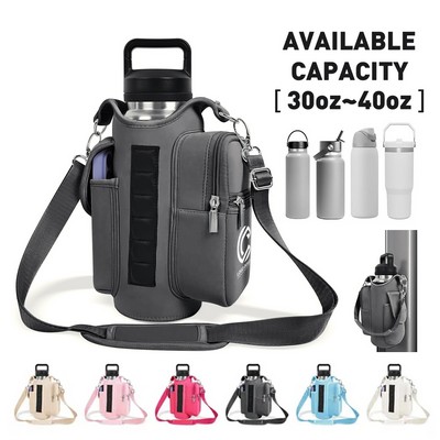Magnetic Phone Pouch Gym Bag Water Bottle Carrier Holder