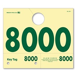 RL-78 3 & 4 Digit Service Dispatch Number Tag 8000-8999