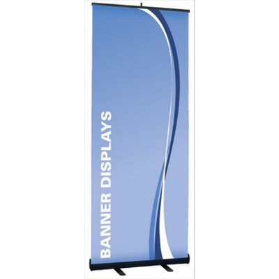 33" x 78" Retractable Banner Stand with Vinyl Banner - Full Color Print