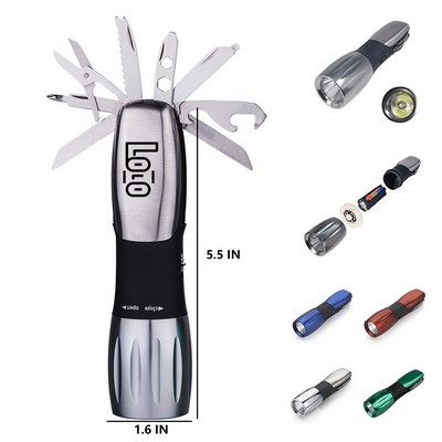 Emergency Cob Flashlight with Multi-Tools