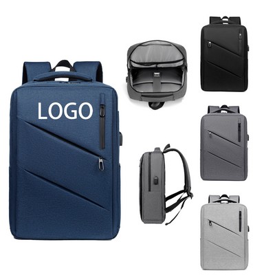 Business Laptop Backpack with External USB Charging Port