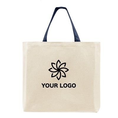 10 Oz. Natural Canvas Hanging Pocket T Bottom Tote