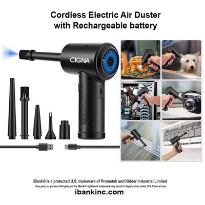 iBank ® Cordless Electric Air Duster with Rechargeable Battery