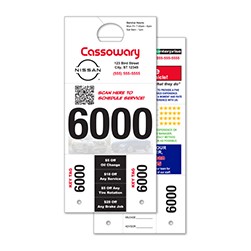 Standard Wide Hole Coupon Style Adver-Tag™ Dispatch Number