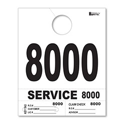 8000-8999 Heavy Brite™ Premium Service Dispatch Number Tag