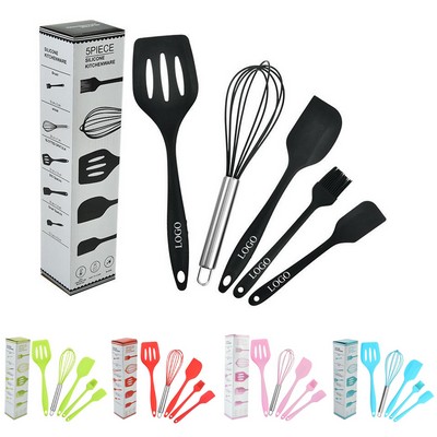 Silicone 5 Pieces Cookware Set