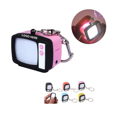 LED TV-Shaped Keychain