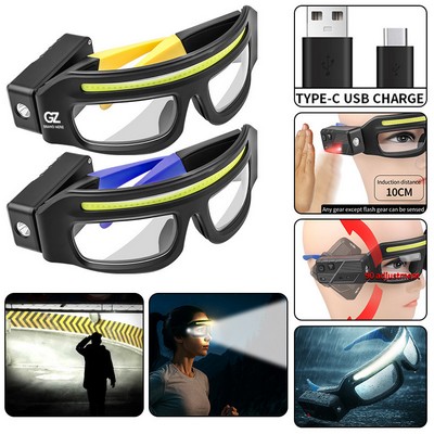 LED Glasses Rechargeable Headlight Glasses