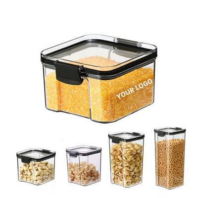 Thick Square Transparent Storage Jar
