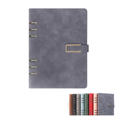 A5 PU Loose-leaf Business Notebook