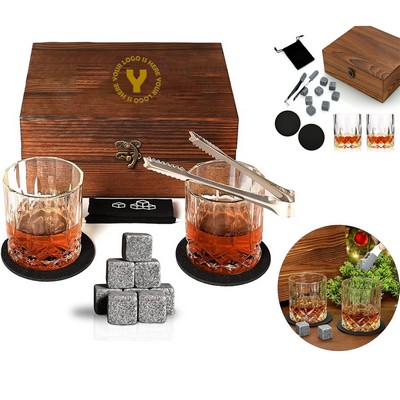 Whiskey Stones Glass Gift Set