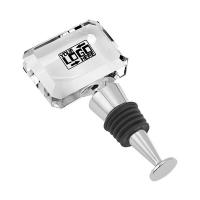 Rectangle Crystal Wine Bottle Stopper
