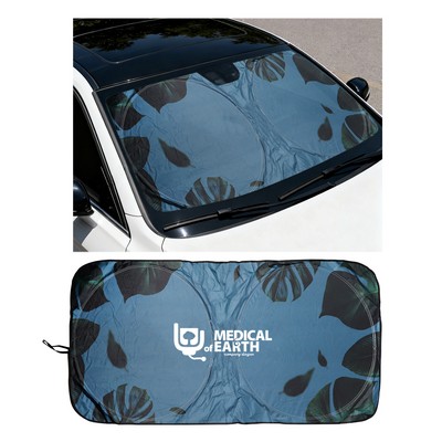 59" x 27.5"Full Color Polyester Car Windshield Sun Shade