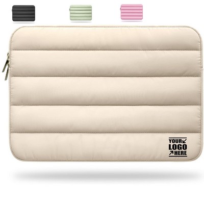 Puffy Quilted Laptop Sleeve Protective Case