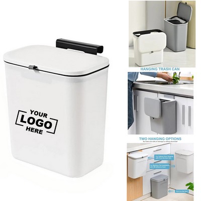 Wall-Mounted Trash Can Home Use Aesthetic Plastic Toilet Hanging Office Kitchen Garbage Bin