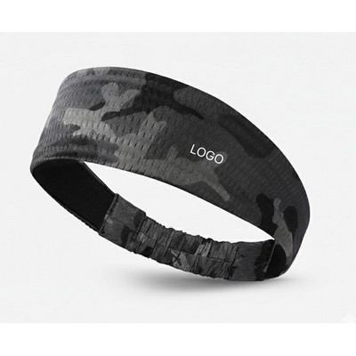 Ice Silk Sports Sweatband Cooling Breathable Running Headband Non-Slip Professional Sweat Guard