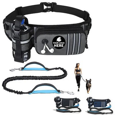 Adjustable Hands-Free Dog Waist Belt & Leash