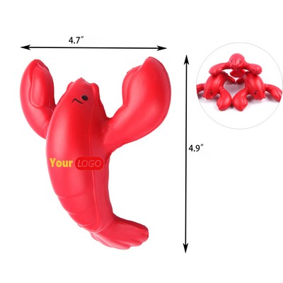 PU Foam Lobster Shaped Squeeze Toy for Stress Relief