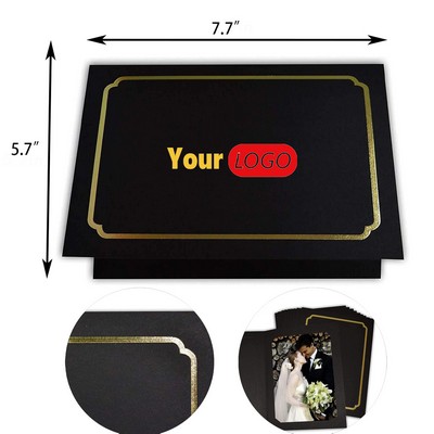 Foil-Stamped Paper Photo Folder and Frame