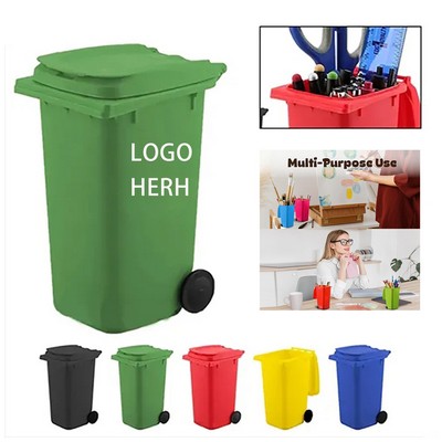 Trash Can Sesign Pen Container