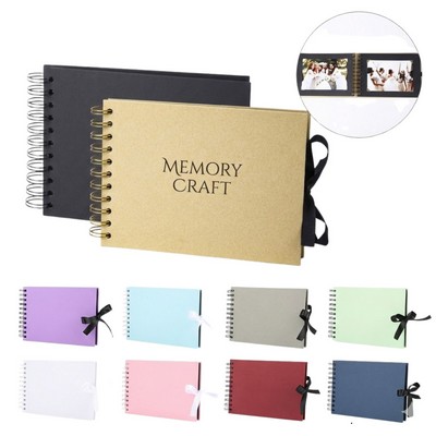 A5 Ribbon-Tied Spiral Scrapbook & Guest Book