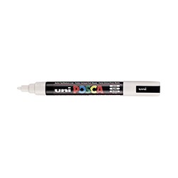 White Bullet Tip Posca Paint Windshield Marker