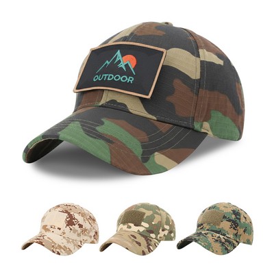 Tactical Patch Camo 6-Panel Sport Cap
