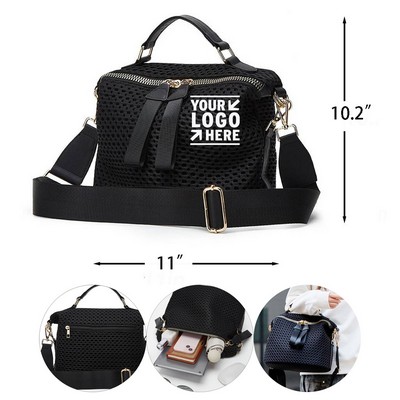 Lightweight Nylon Mesh Shoulder Bag for Women's Travel