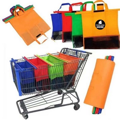 4PC Reusable Grocery Cart Organizer Bag Set