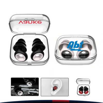 Aurise Silicone Triple Flange Earplugs