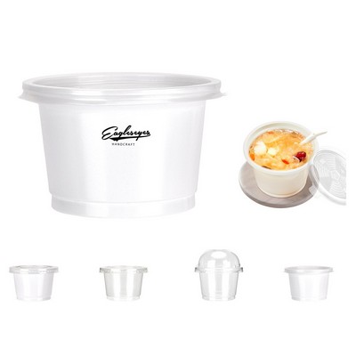 8oz Mini Plastic Clear Disposable Cake Cup