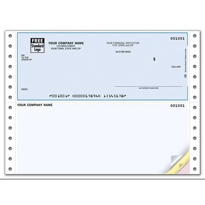 Unlined Multipurpose Voucher Checks (3 Part)