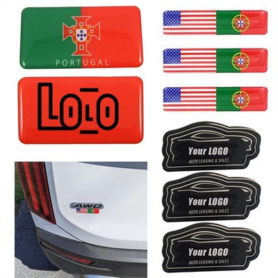 Custom Epoxy Dome Car Decal