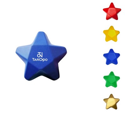 2 3/4" Pu Solid Star Shaped Foam Stress Ball