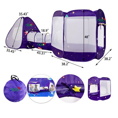 3" 1 Pop up Tunnel Tent