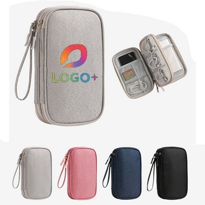 Full Color Imprint Travel Cable Tech Organizer Bag